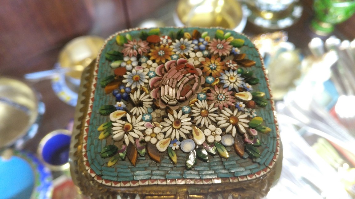 шкатулка для украшений, антиквариат, подарки для женщин, оригинальные подарки, смальта