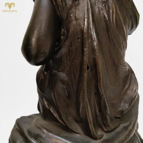 старинная статуэтка, антикварная статуэтка, скульптура девушки антиквариат, подарок скульптору, подарок хуложнику,