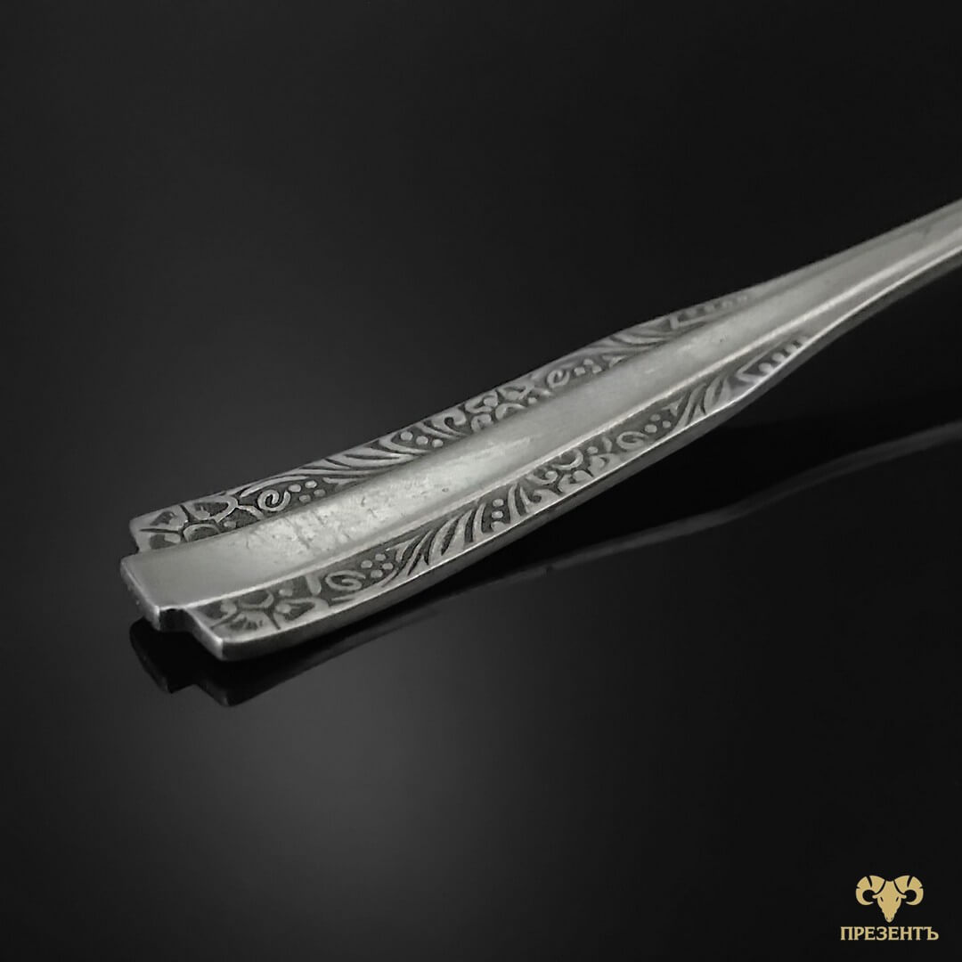 подарок на серебряную свадьбу, подарок женщине на юбилей, памятный подарок молодоженам, серебряные ложки набор, 12 ложек купить украина