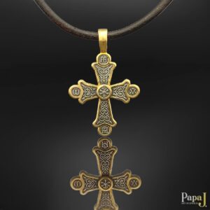 Серебряный православный нательный крест с позолотой 999 пробы, крест с хризмой и монограммами евангелистов